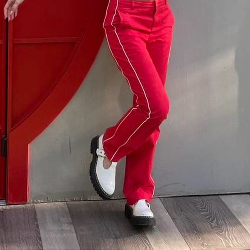 BDG Red and White Pants